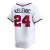 Jarred Kelenic Atlanta Braves Nike Home Limited Player Jersey - White - Detail View