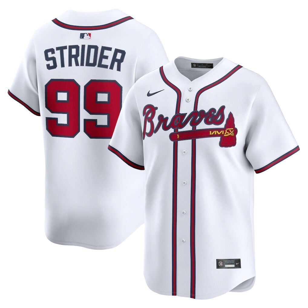 Spencer Strider Atlanta Braves Nike Home Limited Player Jersey