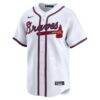 Spencer Strider Atlanta Braves Nike Home Limited Player Jersey - White - Side View