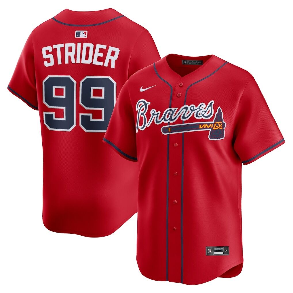 Spencer Strider Atlanta Braves Nike Alternate Limited Player Jersey