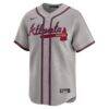Matt Olson Atlanta Braves Nike Road Limited Player Jersey - Gray - Back View