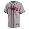 Ozzie Albies Atlanta Braves Nike Road Limited Player Jersey - Gray - Alt1