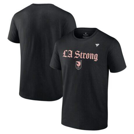 Angel City FC Fashion7 Unisex LA Strong T-Shirt - Black - Front View