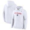 LA Clippers Fashion7 Unisex LA Strong Premium Fleece Pullover Hoodie - White - Back View