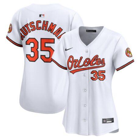 Adley Rutschman Baltimore Orioles Nike Women's Home Limited Player Jersey - White - Front View