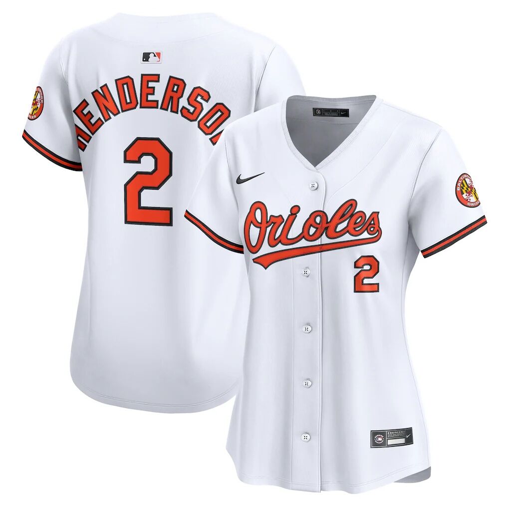 Gunnar Henderson Baltimore Orioles Nike Women's Home Limited Player Jersey