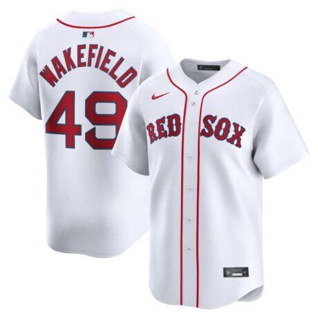 Tim Wakefield Boston Red Sox Nike Home Limited Player Jersey - White - Front View