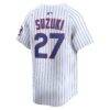 Seiya Suzuki Chicago Cubs Nike Home Limited Player Jersey - White - Detail View