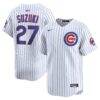 Seiya Suzuki Chicago Cubs Nike Home Limited Player Jersey - White - Front View