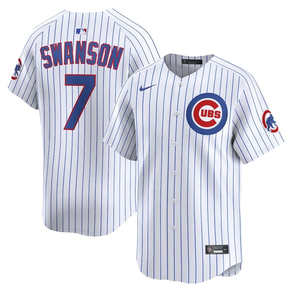 Dansby Swanson Chicago Cubs Nike Home Limited Player Jersey