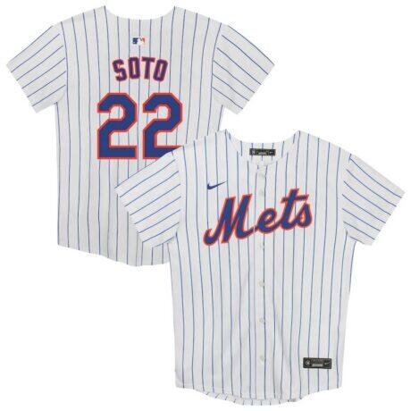 Juan Soto New York Mets Nike Preschool Home Game Jersey - White - Front View