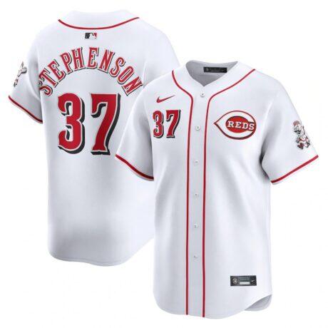 Tyler Stephenson Cincinnati Reds Nike Home Limited Player Jersey - White - Front View