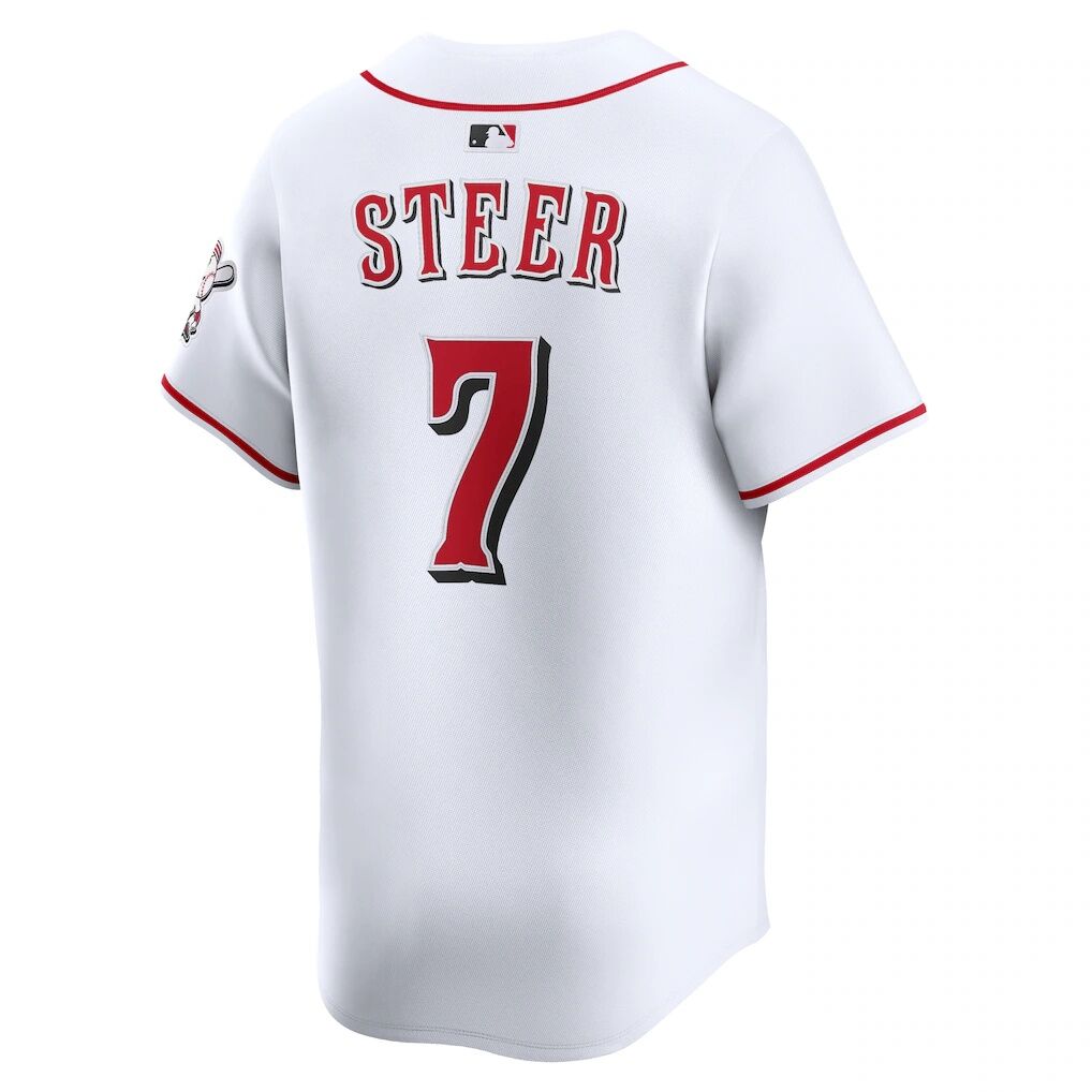 Spencer Steer Cincinnati Reds Nike Home Limited Player Jersey