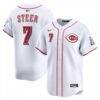 Spencer Steer Cincinnati Reds Nike Home Limited Player Jersey - White - Front View
