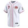 Spencer Steer Cincinnati Reds Nike Home Limited Player Jersey - White - Side View