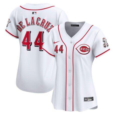 Elly De La Cruz Cincinnati Reds Nike Women's Home Limited Player Jersey - White - Front View