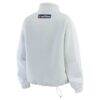 Houston Astros WEAR by Erin Andrews Women's Polar Fleece Quarter-Zip Jacket - Gray - Detail View