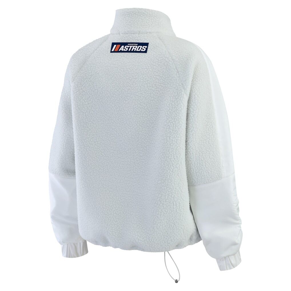 Houston Astros WEAR by Erin Andrews Women’s Polar Fleece Quarter-Zip Jacket