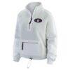 Houston Astros WEAR by Erin Andrews Women's Polar Fleece Quarter-Zip Jacket - Gray - Side View