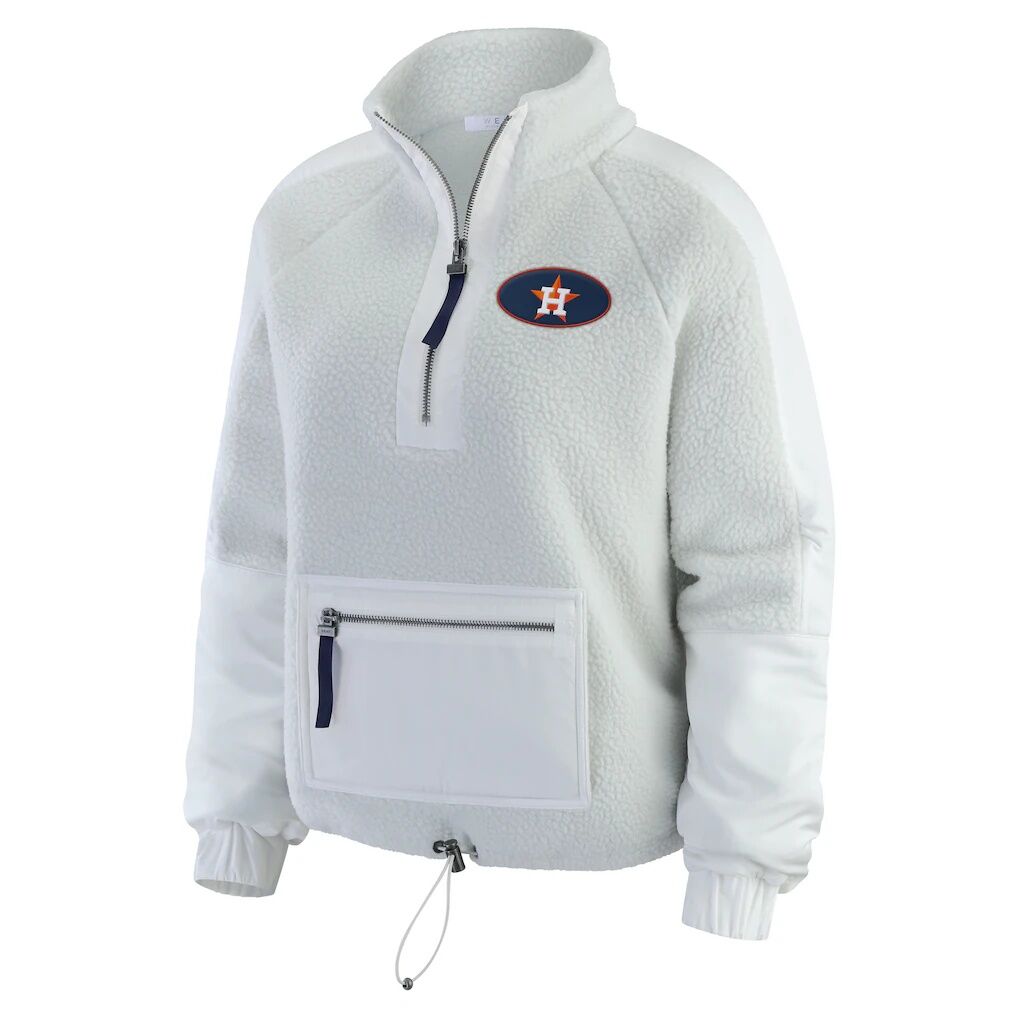 Houston Astros WEAR by Erin Andrews Women’s Polar Fleece Quarter-Zip Jacket