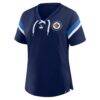 Winnipeg Jets Fashion7 Women's Offside Athena T-Shirt - Navy - Side View
