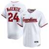 Triston McKenzie Cleveland Guardians Nike Home Limited Player Jersey - White - Front View