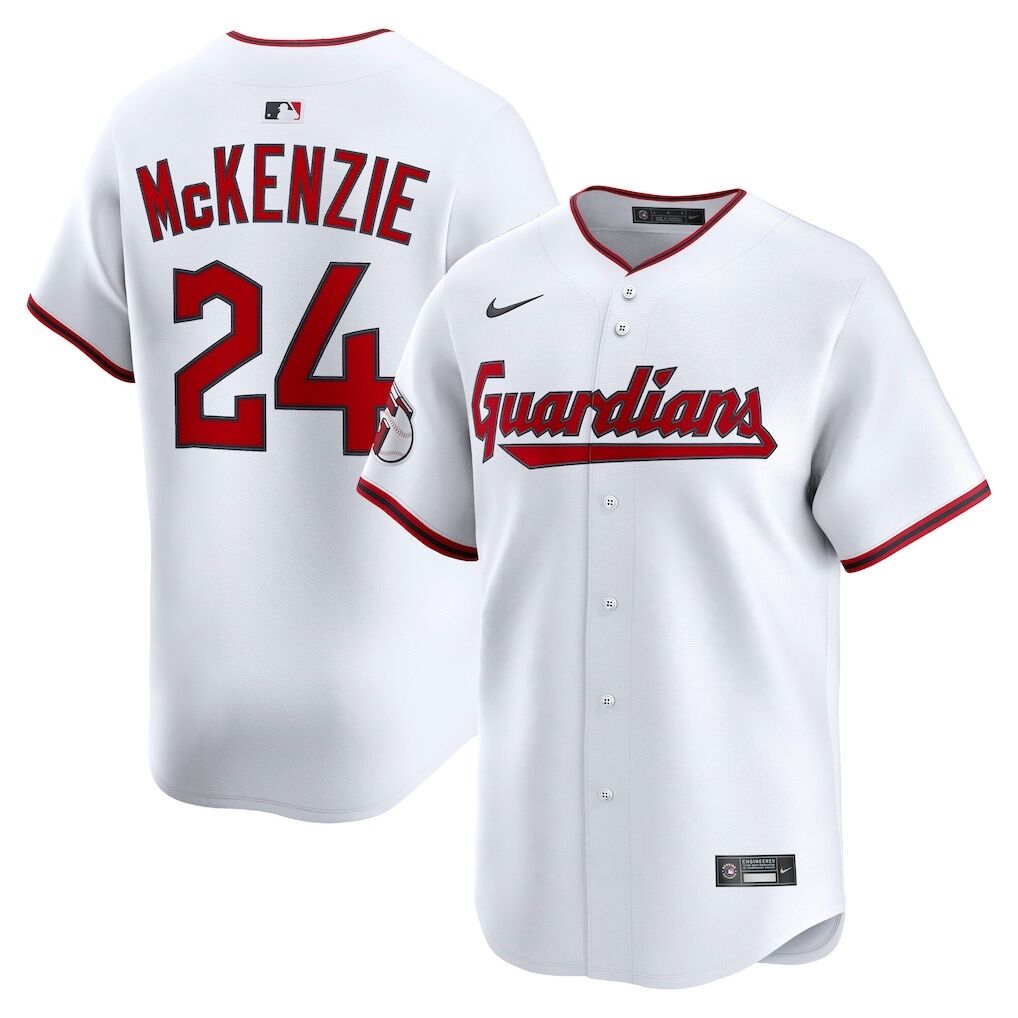Triston McKenzie Cleveland Guardians Nike Home Limited Player Jersey