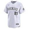 Kyle Freeland Colorado Rockies Nike Home Limited Player Jersey - White - Side View