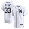 Colt Keith Detroit Tigers Nike Home Limited Player Jersey - White - Front View