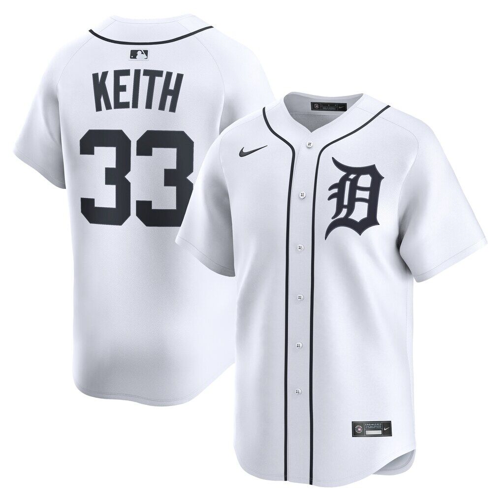 Colt Keith Detroit Tigers Nike Home Limited Player Jersey