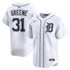 Riley Greene Detroit Tigers Nike Home Limited Player Jersey - White - Front View