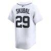 Tarik Skubal Detroit Tigers Nike Home Limited Player Jersey - White - Detail View