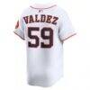 Framber Valdez Houston Astros Nike Home Limited Player Jersey - White - Detail View