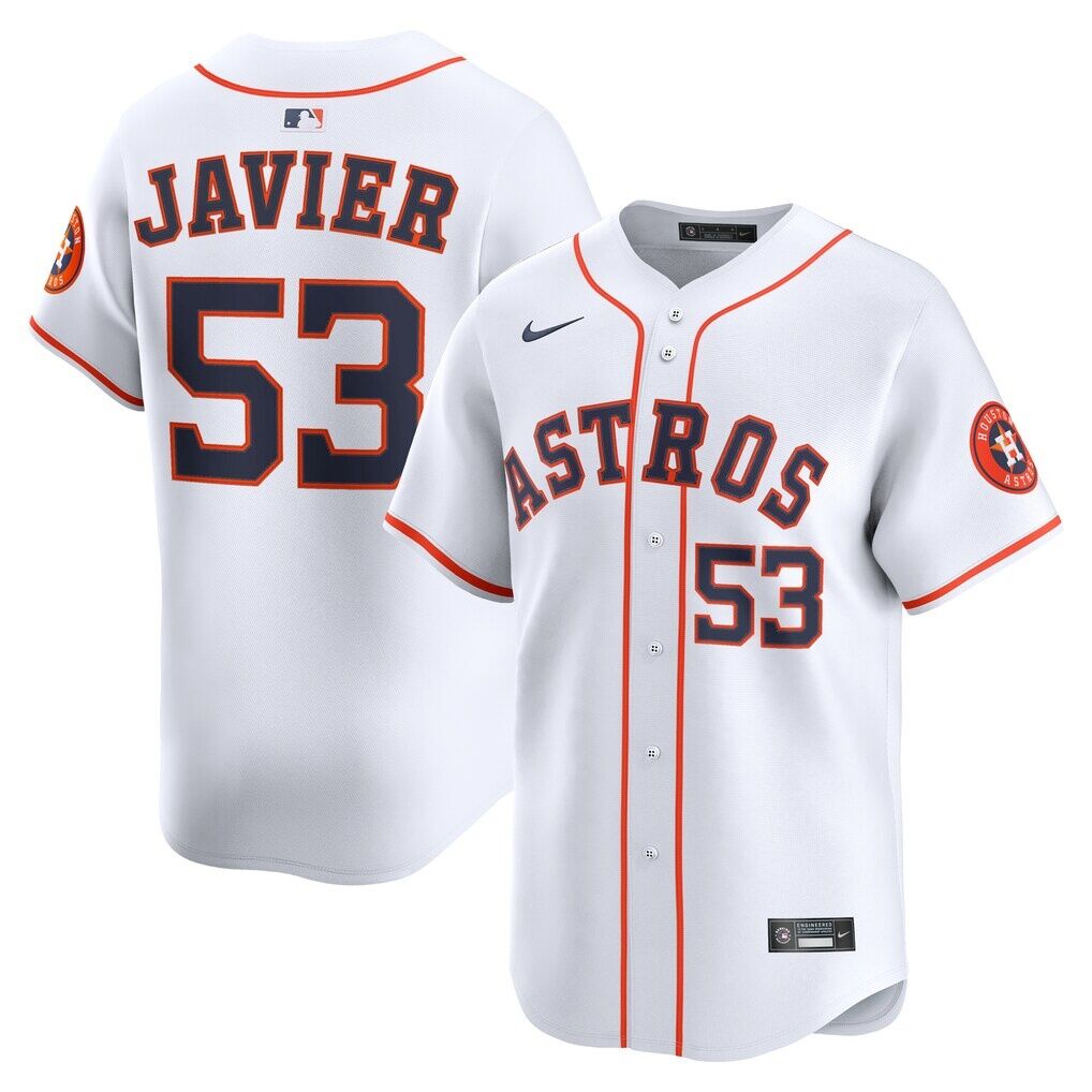 Cristian Javier Houston Astros Nike Home Limited Player Jersey