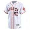 Cristian Javier Houston Astros Nike Home Limited Player Jersey - White - Side View