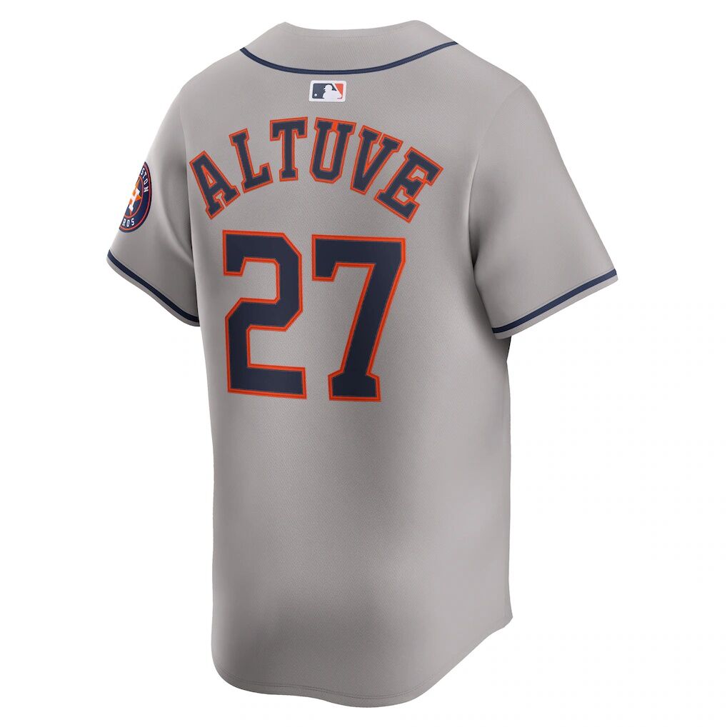 Jose Altuve Houston Astros Nike Road Limited Player Jersey