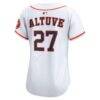 Jose Altuve Houston Astros Nike Women's Home Limited Player Jersey - White - Detail View