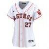 Jose Altuve Houston Astros Nike Women's Home Limited Player Jersey - White - Side View