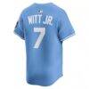 Bobby Witt Jr. Kansas City Royals Nike Alternate Limited Player Jersey - Light Blue - Detail View