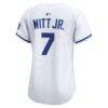 Bobby Witt Jr. Kansas City Royals Nike Women's Home Limited Player Jersey - White - Detail View
