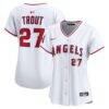 Mike Trout Los Angeles Angels Nike Women's Home Limited Player Jersey - White - Front View