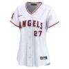 Mike Trout Los Angeles Angels Nike Women's Home Limited Player Jersey - White - Side View