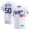 Mookie Betts Los Angeles Dodgers Nike Home Limited Player Jersey - White - Front View
