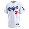 Tyler Glasnow Los Angeles Dodgers Nike Home Limited Player Jersey - White - Side View