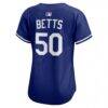 Mookie Betts Los Angeles Dodgers Nike Women's Alternate 2 Limited Player Jersey - Royal - Detail View