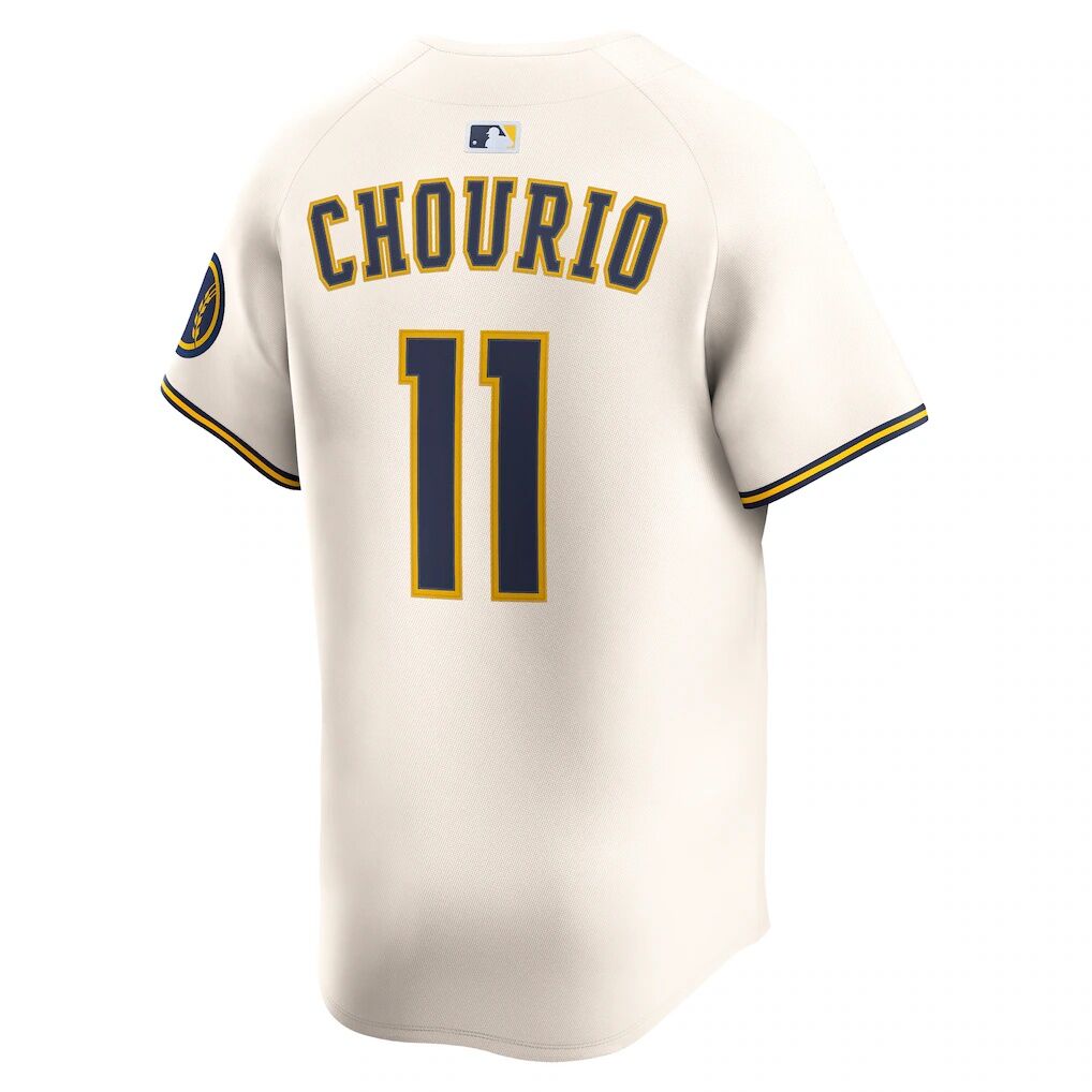 Jackson Chourio Milwaukee Brewers Nike Home Limited Jersey