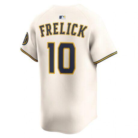 Sal Frelick Milwaukee Brewers Nike Home Limited Player Jersey - Cream - Front View