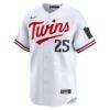 Byron Buxton Minnesota Twins Nike Home Limited Player Jersey - White - Side View