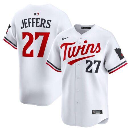 Ryan Jeffers Minnesota Twins Nike Home Limited Player Jersey - White - Front View