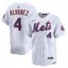 Francisco Alvarez New York Mets Nike Home Limited Player Jersey - White - Front View